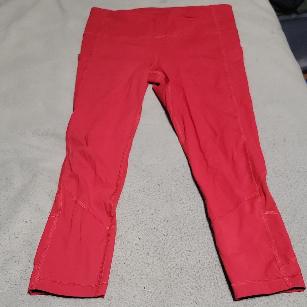 Lululemon Athletica Red Leggings 23"